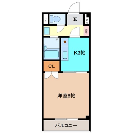 古川駅 徒歩18分 2階の物件間取画像